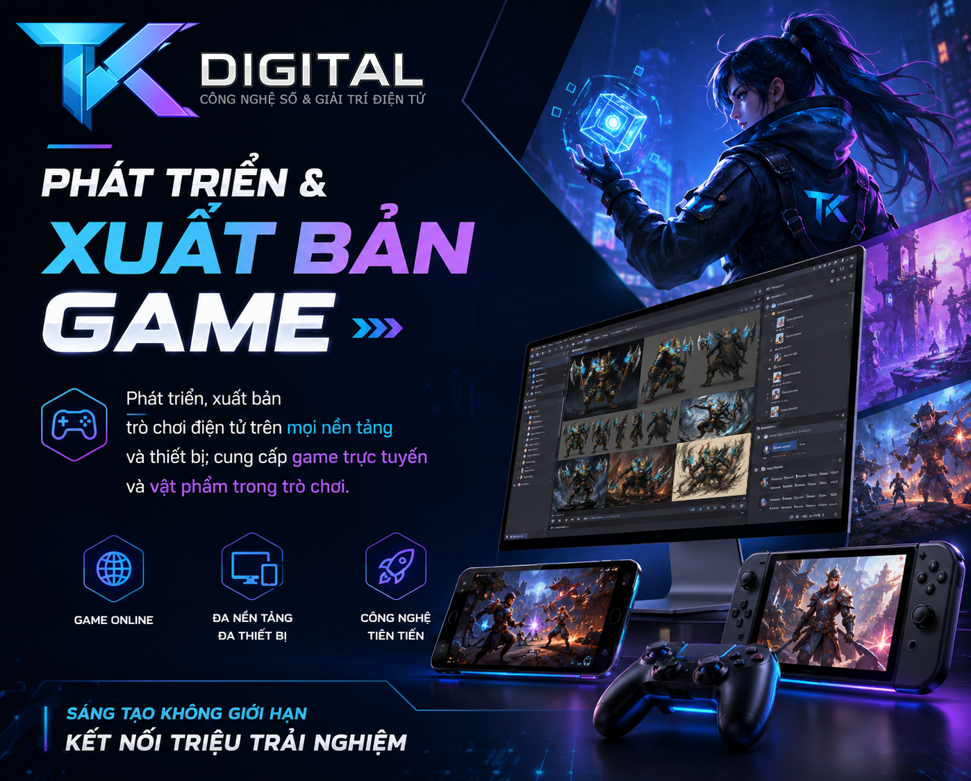 TK Digital — Phát triển & Xuất bản game đa nền tảng