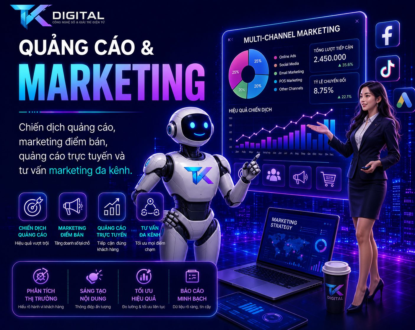 Quảng cáo & Marketing — chiến dịch quảng cáo, marketing đa kênh